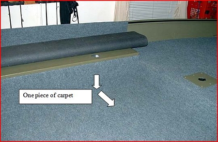 installed carpet edge
